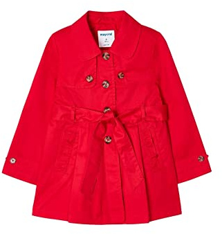 Mayoral Trench per Bambine e Ragazze Rosso 6 Anni (116cm)