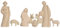 Akantus Krippe Leonardo Krippenfiguren: 8er Set (8,5 cm, Natur)