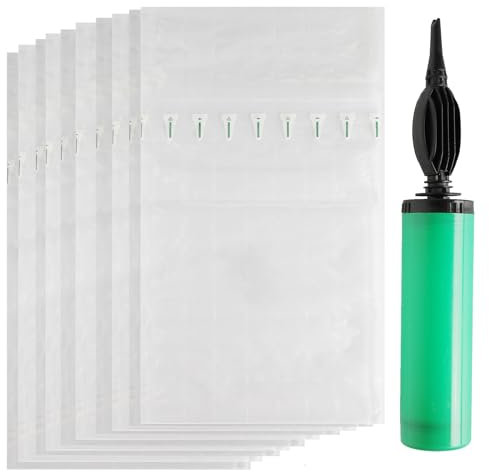 Weinflaschenschutz,10 Stück Aufblasbare Verpackung Wiederverwendbarer Flaschenschutz Luftblasenbeutel Luftsäulenkissen Luftpolsterbeutel für sichere Verpackung und Transport