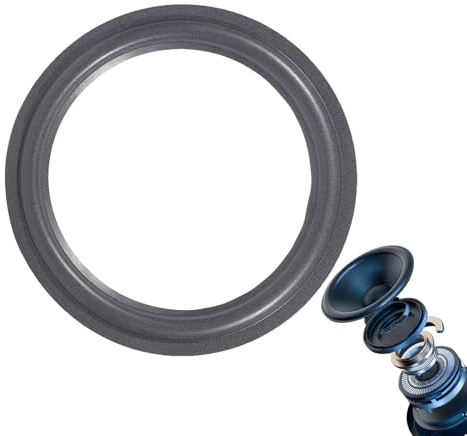 Generisch Altavoces de audio, bordes de goma de cuerno duraderos, espuma flexible para altavoces, envolvente, repuesto para reparación de sonido y mantenimiento de audio