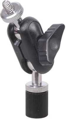 SHOOYIO Bras d'extension fileté double prise mâle vers femelle 6,35 mm pour moto, vélo, téléphone, équipement d'éclairage d'appareil photo, adaptateur d'extension de caméra
