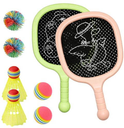 Kids' Racket Set Outdoor Badminton Lightweight Badminton Tennis Racket Set