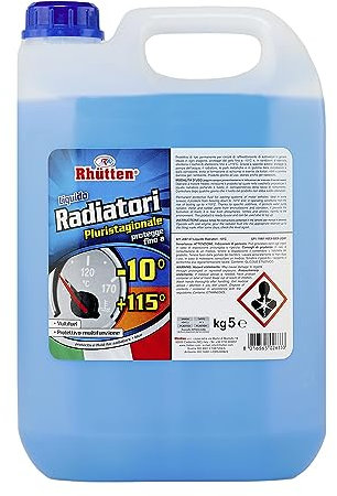 Liquido Radiatori -10°C, Liquido Permanente Tradizionale Blu a Base Glicolica, 5Kg