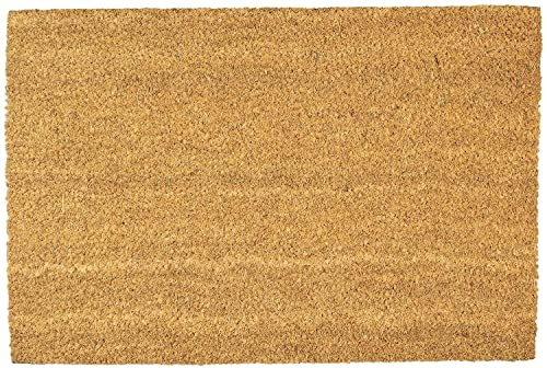 Coco & Coir Door Mats Indoor/Outdoor | Non Slip Natural Coir Entrance Welcome Mat (The Canvas 45cm x 75cm)
