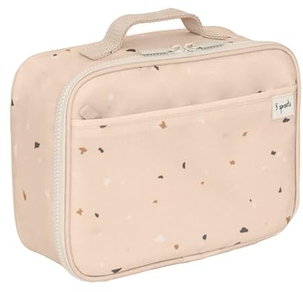 3 Sprouts - Lunchtasche für Kinder - Mini Kühltasche für Schule und Ausflüge - Terrazzo Sand