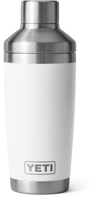 YETI Rambler Cocktail Shaker, Stainless Steel, Vacuum Insulated, White, 20 oz (591 ml)