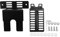 NISHZHU 2 Piece Rotisserie Motor Holder Set Stainless Steel Universal Grill Motor Support Plates Camping Grill Tools for Outdoor Use
