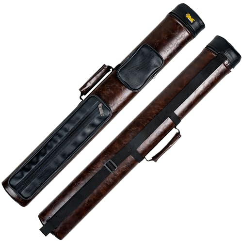 Billmart Pool Cue Case, 2 X 3 Hard Pool Cue Stick Carrying Case Stick Case