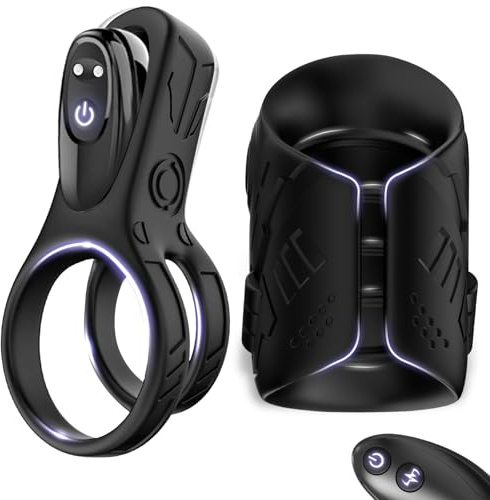 Anello Vibrante per Lei e Lui Anello per Pene da Uomo Masturbatore Uomo con Telecomando Anello Pene Toys sessuali per uomini 9 Modalità Sexytoysys Coppia Uomo Stimolatore per Clitoride
