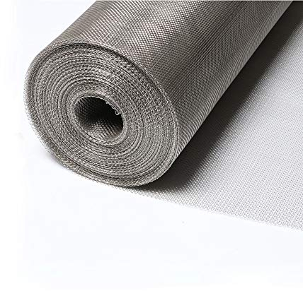 Mkuha Malla Metálica, Mallas de Acero Inoxidable 304, Malla de Alambre Fina, Red Metálica, Malla Tejida, Malla de Rejilla para Insectos Roedor Filtro Grill Tomas de Aire, 100 x 100 cm,1mm