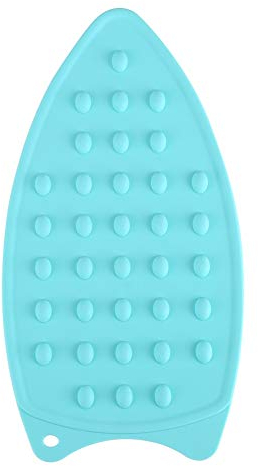 Beufee Tappetino di Riposo in Silicone per ASSE da Stiro, Mini Pad Resistente al Calore Tappetino di Riposo per ASSE da Stiro Accessori per Il Resto del Ferro Antiscivolo Resistente al Calore(Verde)