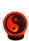 SudoreWell® USB LED rosa Steinsalz Salzlampe 3D Ying & Yang aus der Salt Range Pakistan - Höhe ca.10 cm