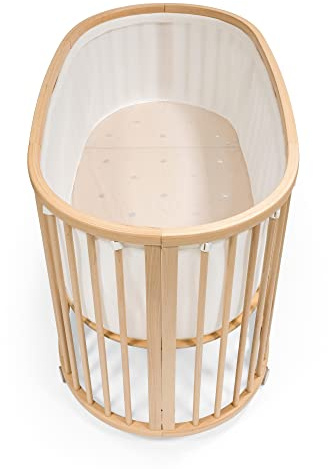 Stokke Sleepi Bett Nestchen V3, White - Atmungsaktives 3D-Netzgewebe für sicheren Schlaf - Kompatibel Sleepi Bett - Maschinenwaschbar