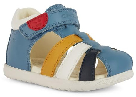 Geox Bébé garçon B Sandal MACCHIA Boy, Avio Multicolour, 23 EU