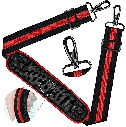 ZINZ Tracolla Universale 59 con Imbottitura Fissa e Traspirante • Tracolla Regolabile per Borsa Laptop, Borsa da Palestra e Altro，Stripe-BRB