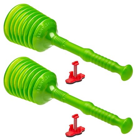 TURBO PRODUKTE Turbo Stampfer Limone con guarnizione per troppopieno – Pömpel senza tubo – Campana di aspirazione per ogni scarico – Massima potenza di aspirazione – 5 volte volume di aspirazione