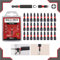 30x Bull Bits 25mm PZ1 Impact Screwdriver Drill Driver Bits Set Pozi Pozidriv + Magnetic Bit Holder Compatible with DeWalt Milwaukee Bosch Makita and More
