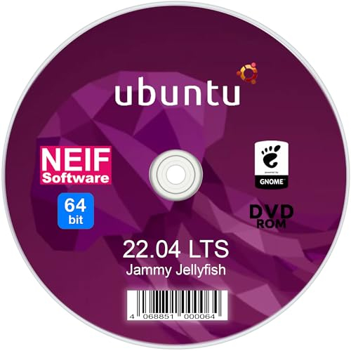 Linux Ubuntu 22.04 Jammy Jellyfish auf DVD (64 Bit)