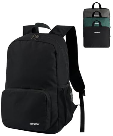 Waterfly 20L Foldable Backpack Daypack: Packable Travel Backpack Folding Rucksack Lightweight for Hiking City Walk Men Women