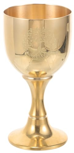 Garneck Coupe De Communion En Or Mini Calice Coupe D'offrande Coupe De Culte Pour Petit Verre À Vin En Laiton Coupe Du Saint Graal Décoration D' Arbre De Vie