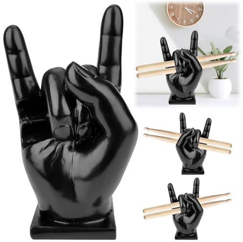 Creative Rock Hand, Drumstick Halter, Drumstick Halter Drumstick Holder Hand, Harz Rock Hand Drum Sticks Halter, Drumstick Halterung Home Dekoration Drumstick Lustiges Geschenk FüR Schlagzeuger