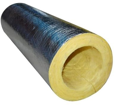 MZQMK Coppelle in Lana di Roccia con Alluminio, Isolamento Canne Fumarie Tubi per Stufa E Condotti di Aerazione, Adatto per La Protezione di Tubi dell'Acqua Fredda E Calda(L 1M-34MM/1.3IN-30MM)