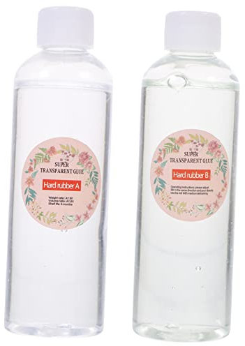 SOLUSTRE High Hardness Crystal Glue Part Epoxy Resin Kit for Crafting Epoxy Glue Resin for Diy Jewelry Making