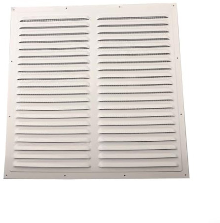 Grille d'aération carrée avec construction pour intérieur et extérieur (400 x 400 mm)