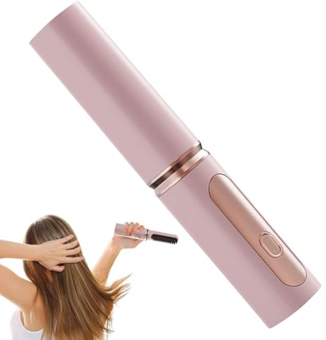Streysisl Brosse à lisser – Brosse à lisser sans fil, fer à friser rechargeable à chauffage rapide avec température réglable, moins de dommages causés par la chaleur pour femme, maison, voyage