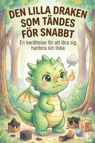Den Lilla Draken som Tändes för snabbt: En barnbok om att hantera ilska och känslor – Pedagogisk saga med lugnande andningsövningar för barn 3–7 år