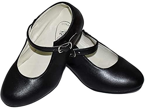 Chaussures de Danse Flamenco avec différentes Tailles de Fille à Femme. Belle Couleur Noir Taille 31