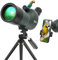 Neueste 15-45x50mm Compact Micro Spektiv - bewegliches wasserdichtes Spotter Scope mit BAK4 -Einblick für Vogelbeobachtung Jagd Zielschießbogenschießen Outdoor-Aktivitäten… (GN013)