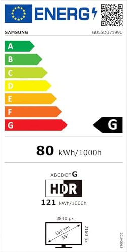 Samsung GU55DU7199U 139,7 cm (55) 4K Ultra HD Smart TV Wifi Noir