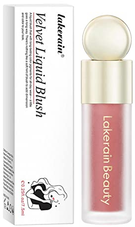 Blush Liquide Crème Mat Texture Mousse, Sensation Légère et Respirante Joues Look Naturel, Super Hydratant, Cosmétiques Longue Durée