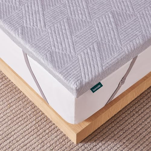 Bonnvia 5CM Memory Foam Mattress Topper Kingsize Bed for Cooling Sleep & Pressure Relieving