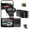 Dashcam Auto Vorne Hinten 1080P WiFi Dash Cam mit 64GB SD Karte, Dual Auto Kamera mit Parküberwachung, Super Nachtsicht, WDR, 170° Weitwinkel, G-Sensor, Loop-Aufnahme, APP Steuerung, Max 64GB