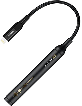 MAKTAR Spectra X2 Portable DAC/AMP [3.5mm jack to Lightning], High Resolution Lossless 32bit / 384kHz Headphone Amplifier, MFi certified Compatible with iPhone, iPad