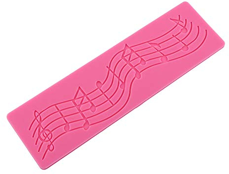 Stampo per note musicali Multi Music Note Lace Stampo in silicone Stampo per fondente Mat Cake Decorating Tool
