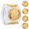 TaimeiMao Geschenkaufkleber, 500 Stück Kraftpapier Aufkleber, Selbstklebend 5cm, Marmeladenglas Aufkleber zum Beschriften, Runde Geschenksticker Handmade, Etiketten für Küche, Geschenktüten, Hochzeit