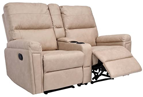 Mendler HWC-K17 - Sillón de cine, Sillas Reclinables (2 unidades), color beige