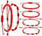 Yolev 6 Pieces Red String Bracelets Red Cord Bracelet Adjustable Kabbalah Red Knot String Bracelet Amulet for Amulet Bracelets Handmade Friendship Protection Bracelets