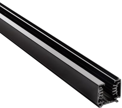 LEDKIA LIGHTING Binario Trifase DALI per Faretti LED 2 Metri Nero