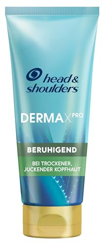 head & shoulders DermaXPro Beruhigende Pflege Leichte Spülung 220ml; Aloe Vera-Extrakt und Ceramide-Komplex; Spendet dem Haar Feuchtigkeit, Beruhigt Trockene, Juckende Kopfhaut, Schützt vor Schuppen