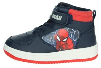 Leomil Spiderman Basket Enfant Chaussures Boys 26, Idéal pour l'école et Les Loisirs, Bleu