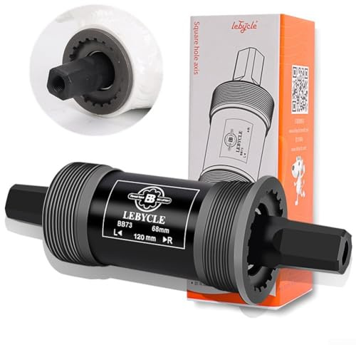 Asse del movimento centrale della bici da 73 mm con foro quadrato e cuscinetto sigillato per un efficiente trasferimento di potenza su biciclette (113 mm)