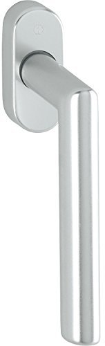 HOPPE 102202067 Fenstergriff AMSTERDAM-Secustik, VK 7 x 32-42 mm, silber elox