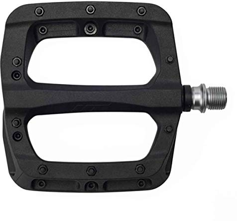 HT PA03A Pedale flach, Nylon, verstärkt, Unisex, Erwachsene, Schwarz