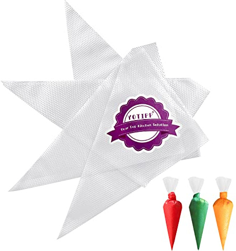 Thickened 100pcs/set Disposable Pastry Bag Icing Piping Bag Cake Cupcake Decorating Bags (16inch Thickened)