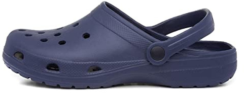 Shoe Zone - Adults Navy Slip On EVA Clog Sandal - Size 9 UK - Blue