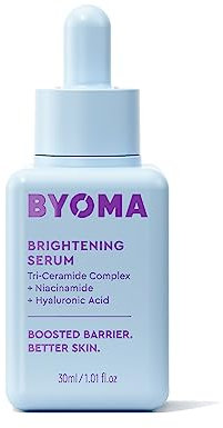 BYOMA Brightening Serum (30ml) Brightening and Hydrating Face Serum with Hyaluronic Acid, Niacinamide and Ceramides - For Glowing and Radiant Skin